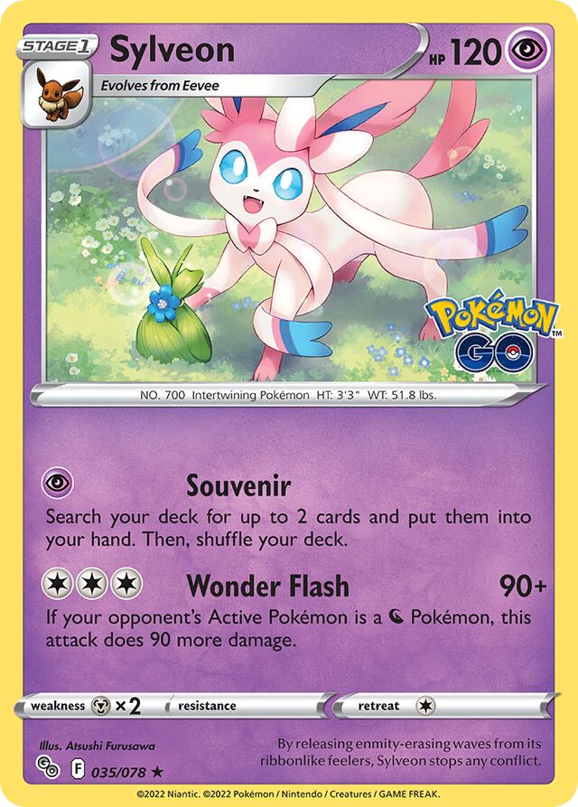 Sylveon Pokémon GO 035/078 Rare Holo