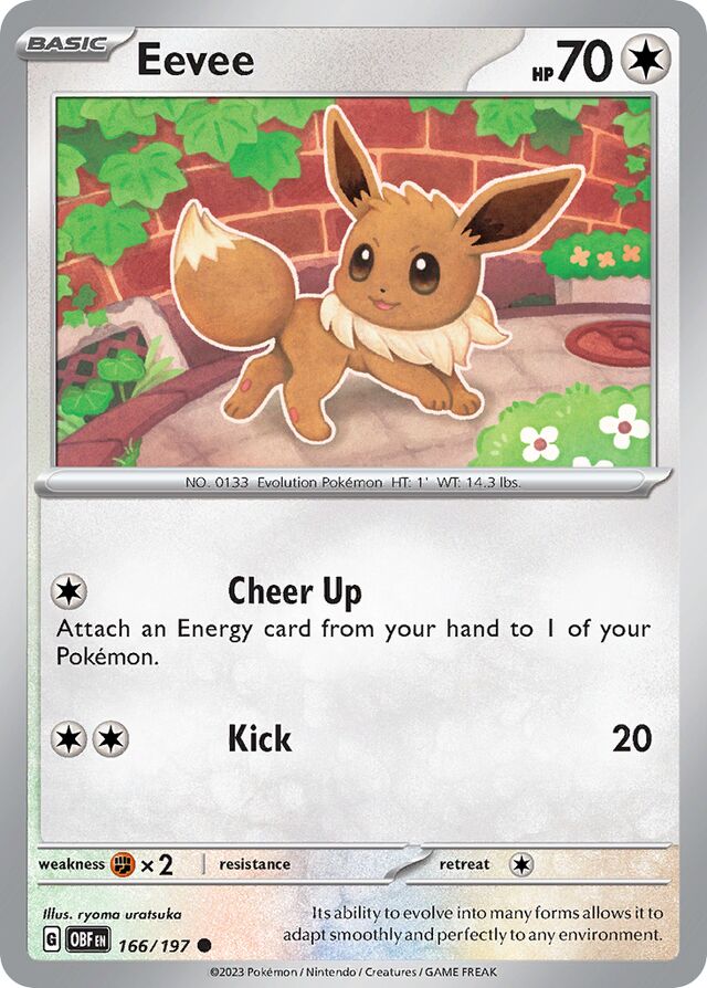 Eevee Obsidian Flames 166/197 Common