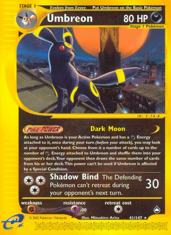 41/147 Umbreon AQ Rare