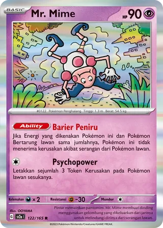Mr. Mime (Pokémon Card 151 122/165)