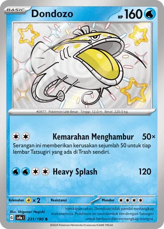 Dondozo (Shiny Treasure ex 231/190)
