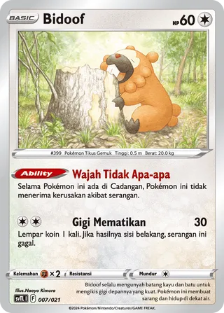 Bidoof (Terastal Charizard ex Tactics Deck 007/021)