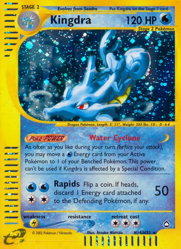 H14/H32 Kingdra AQ Rare Holo