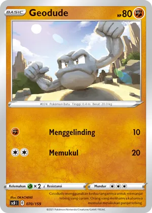 Geodude (Strength V Starter Deck 070/159)