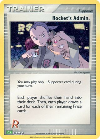 Rocket's Admin. (Pokémon TCG Classic (Venusaur) 026/034)