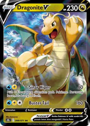 Dragonite V (Pokémon GO 049/071)