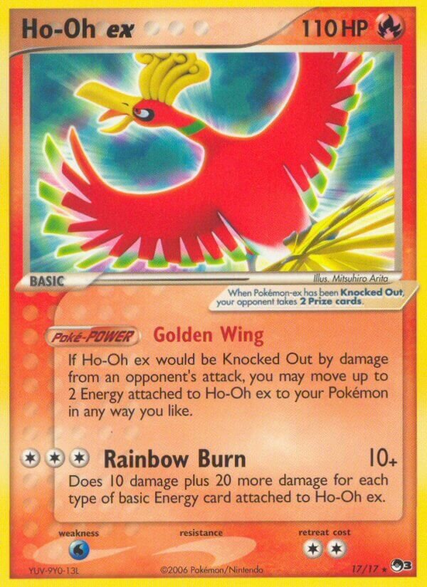 Ho-Oh ex POP Series 3 17/17 Rare Non-Holo ex