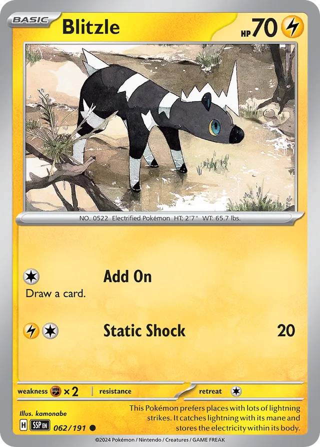 Blitzle Surging Sparks 062/191 Common