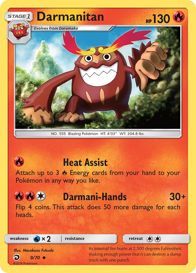 Darmanitan Dragon Majesty 9/70 Uncommon
