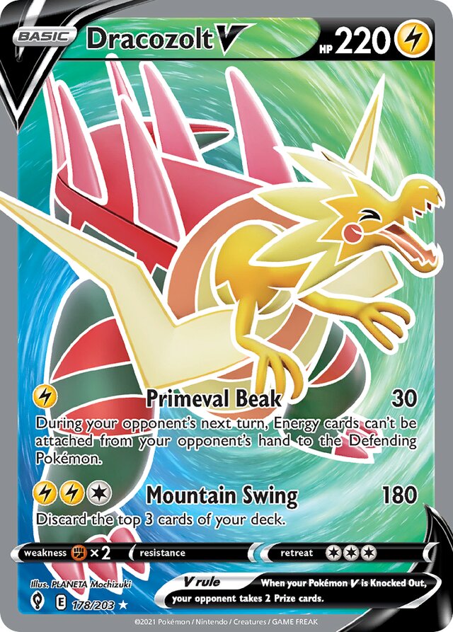 178/203 DracozoltV EVS Rare Ultra