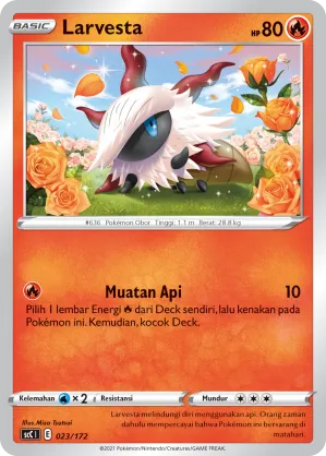 Larvesta (Evolution V Starter Deck 023/172)