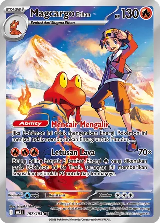 Ethan's Magcargo (MEGA Dream ex 197/193)