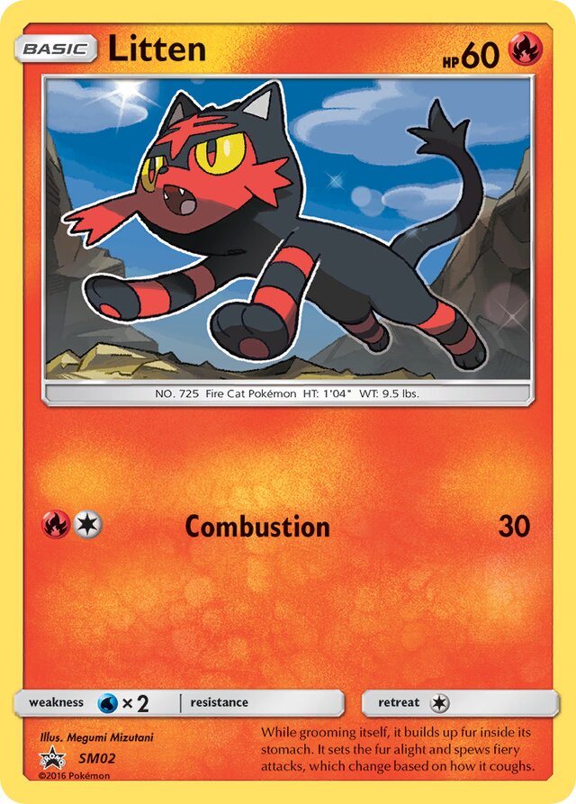 Litten SM Black Star Promos SM02 PROMO