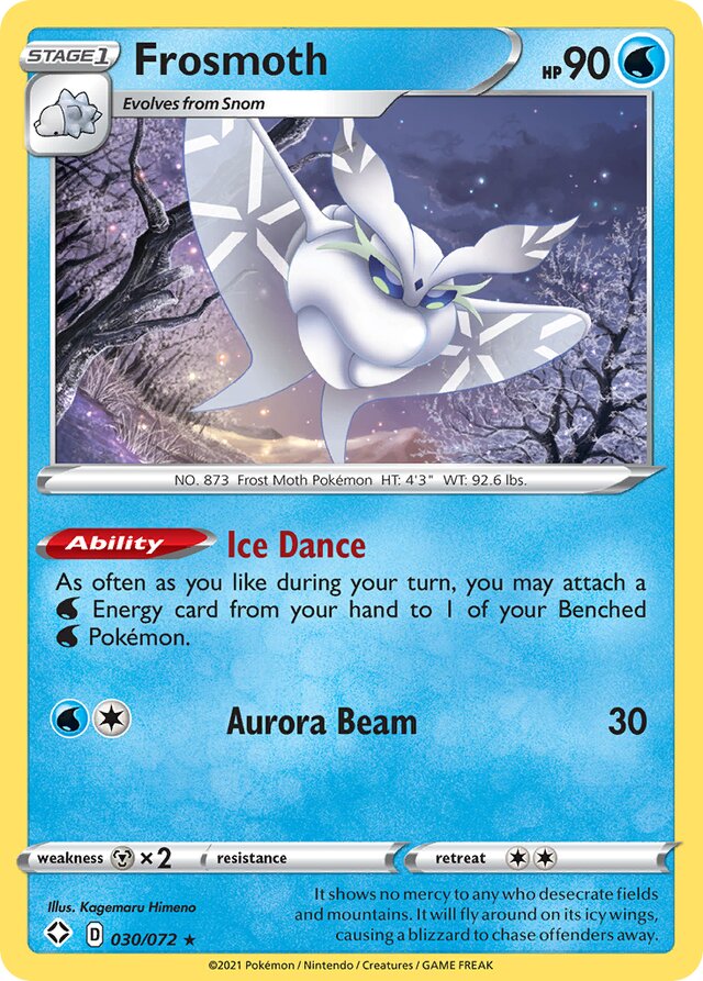 Frosmoth Shining Fates 030/072 Rare Holo