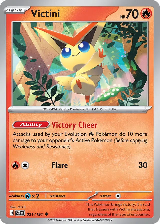 Victini Surging Sparks 021/191 Uncommon