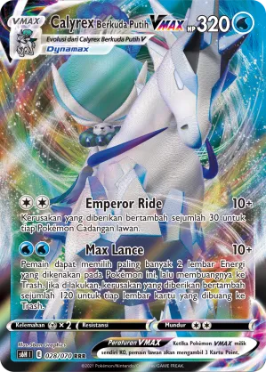 Ice Rider Calyrex VMAX (Silver Lance 028/070)