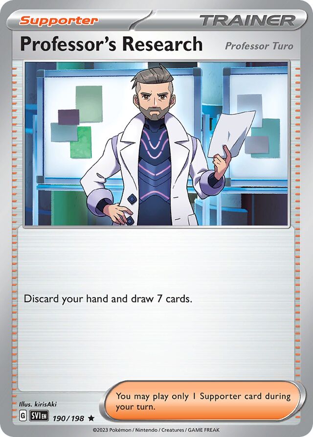 Professor's Research [Professor Turo] Scarlet & Violet 190/198 Rare