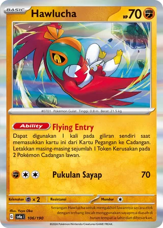 Hawlucha (Shiny Treasure ex 106/190)