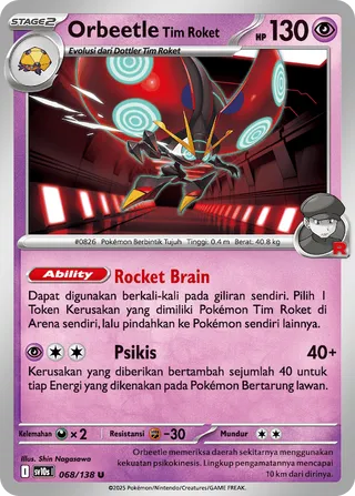Team Rocket's Orbeetle (Presence of Champions 068/138)