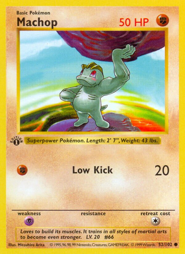 Machop Base 52/102 Common