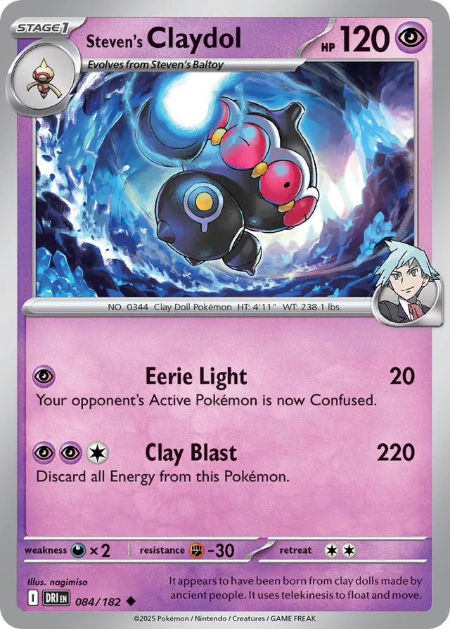 Steven's Claydol Destined Rivals 084/182 Uncommon
