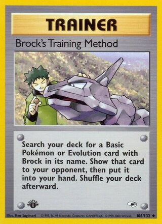 Brock's Training Method (Gym Heroes 106/132)