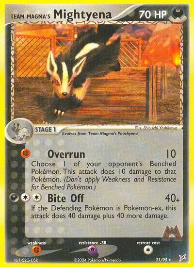 21/95 Team Magma's Mightyena MA Rare
