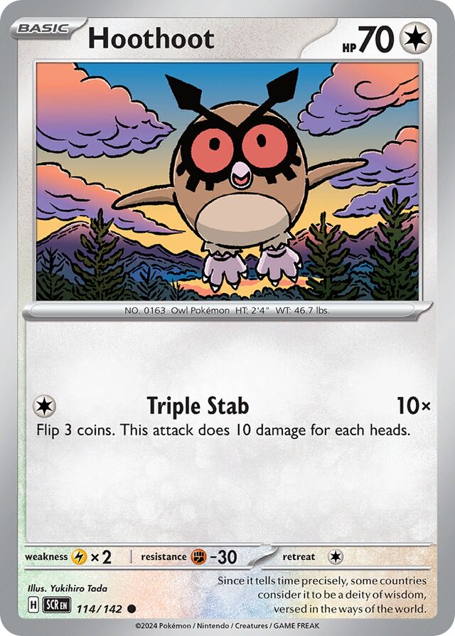 Hoothoot Stellar Crown 114/142 Common