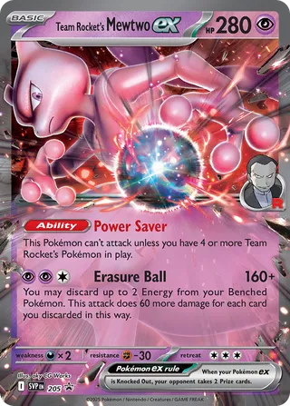205 Team Rocket's Mewtwoex SVP PROMO