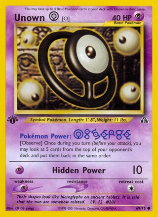 Unown [O] (Neo Discovery 69/75)