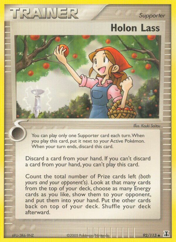 Holon Lass 92/113 3 EX DELTA SPECIES UNCOMMON PTCG
