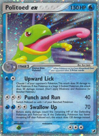 Politoed ex (EX Unseen Forces 107/115)