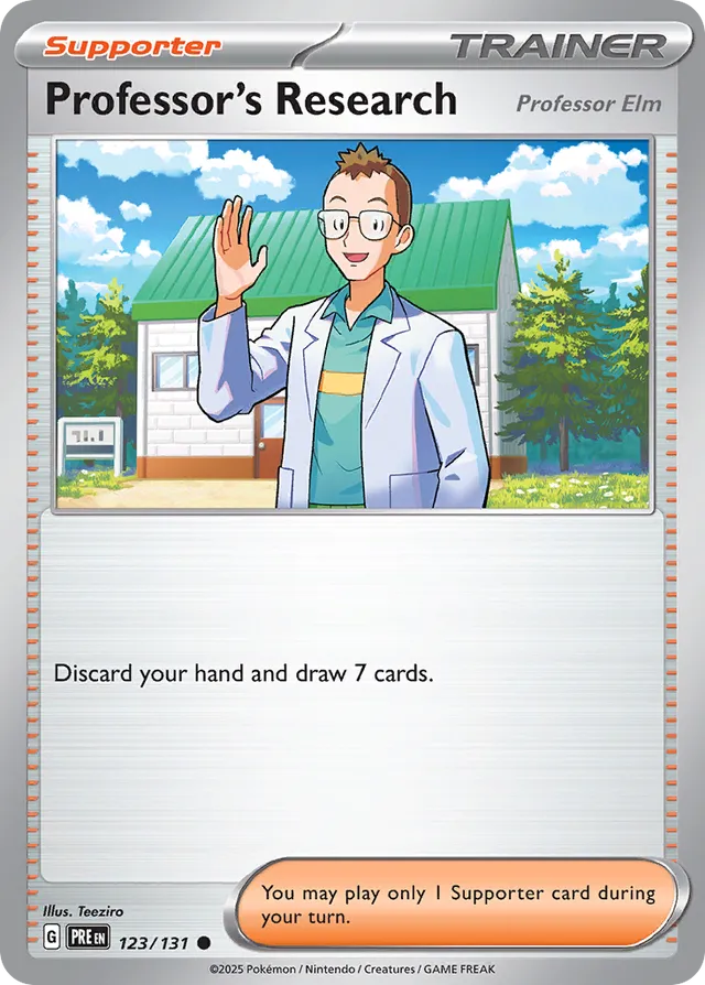 Professor's Research [Professor Elm] Prismatic Evolutions 123/131 Common