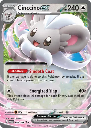 Cinccino ex (Chaos Rising 073/086)