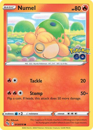 Numel (Pokémon GO 013/078)