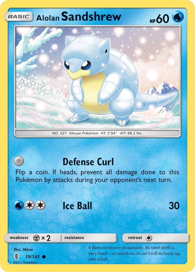 Alolan Sandshrew Guardians Rising 19/145 Common