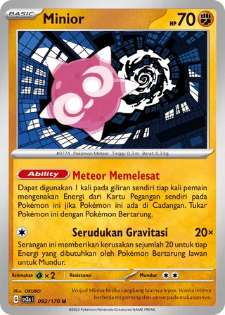 Minior (Black Shine 092/170)