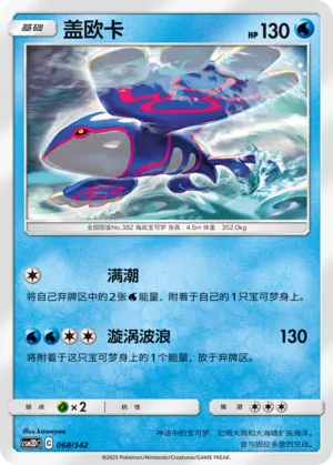 Kyogre (Shining Synergy GX Starter Deck 068/342)