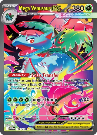 177/132 Mega Venusaurex MEG Special Illustration Rare