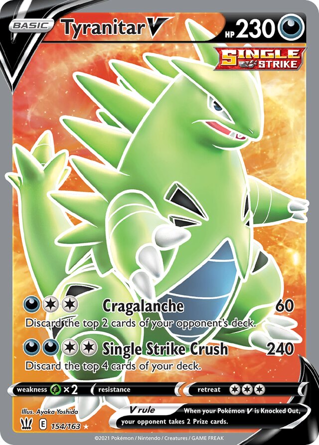 154/163 TyranitarV BST Rare Ultra