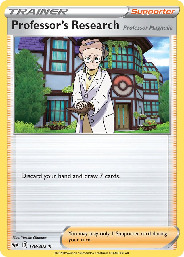 Professor's Research [Professor Magnolia] Sword & Shield 178/202 Rare Holo