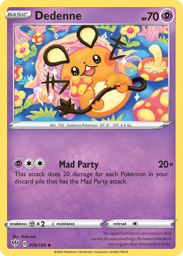 078/189 Dedenne DAA Uncommon
