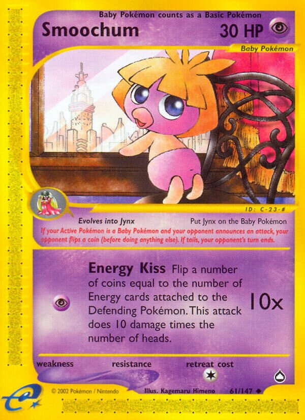 Smoochum Aquapolis 61/147 Uncommon