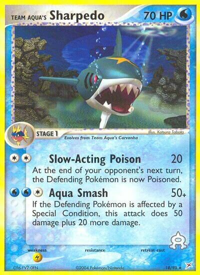 18/95 Team Aqua's Sharpedo MA Rare
