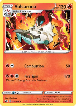 Volcarona (Chilling Reign 024/198)