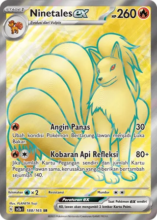 Ninetales ex (Pokémon Card 151 188/165)