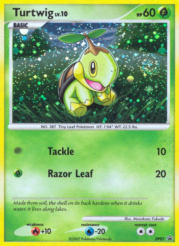 Turtwig DP Black Star Promos DP01 PROMO