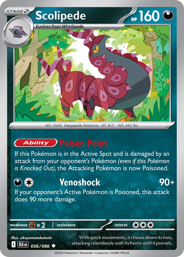 056/086 Scolipede BLK Uncommon