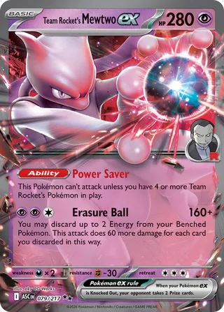 Team Rocket's Mewtwo ex (Ascended Heroes 079/217)