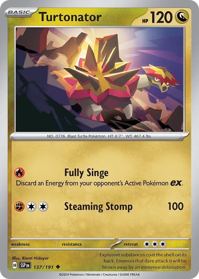 Turtonator Surging Sparks 137/191 Uncommon